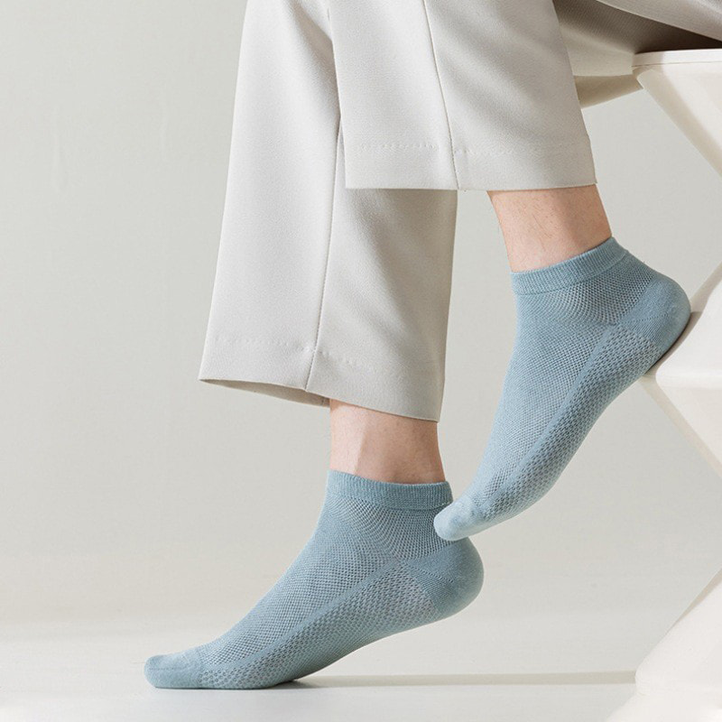 Meias de barco de malha de algodão Meias de barco de malha de algodão