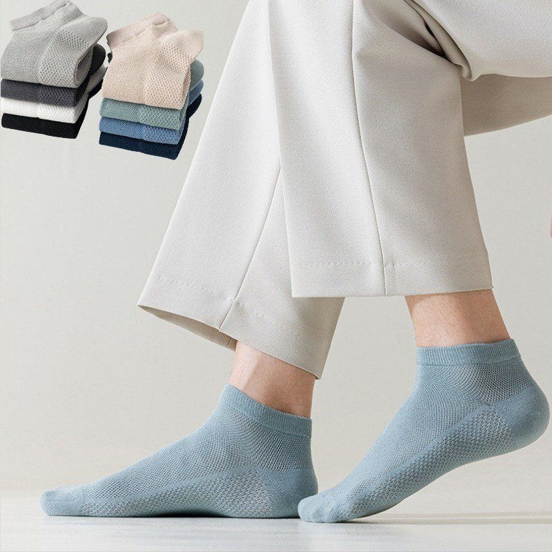 Meias de barco de malha de algodão Meias de barco de malha de algodão
