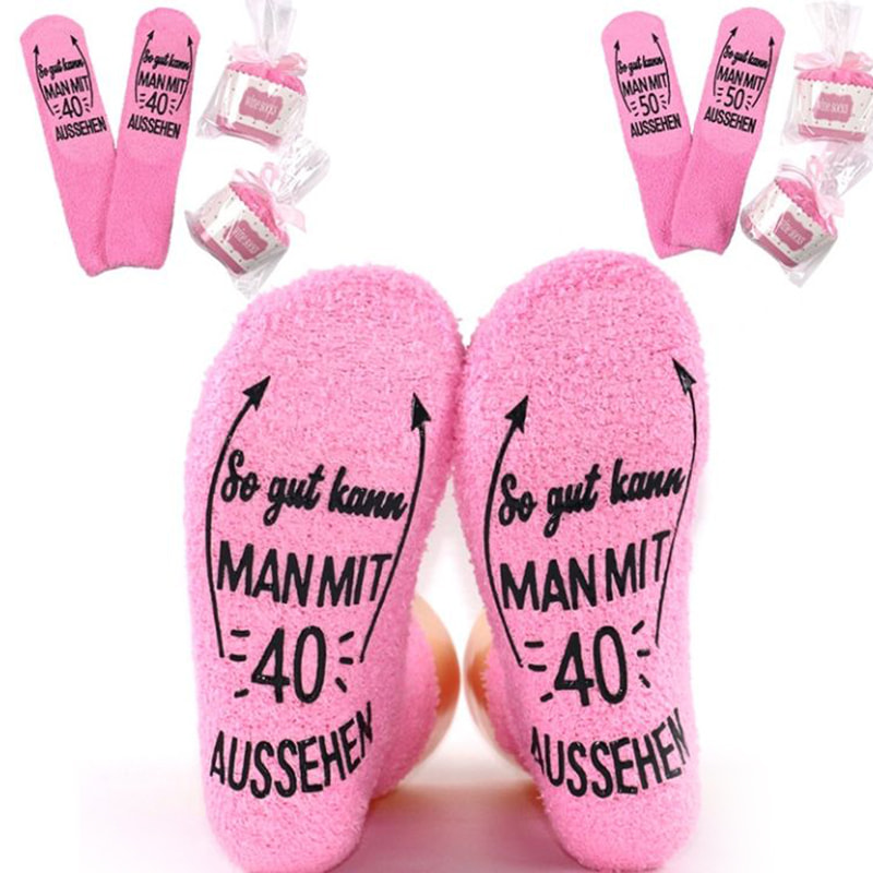 Meias adesivas de agulha grossa de veludo coral Meias adesivas de agulha grossa de veludo coral