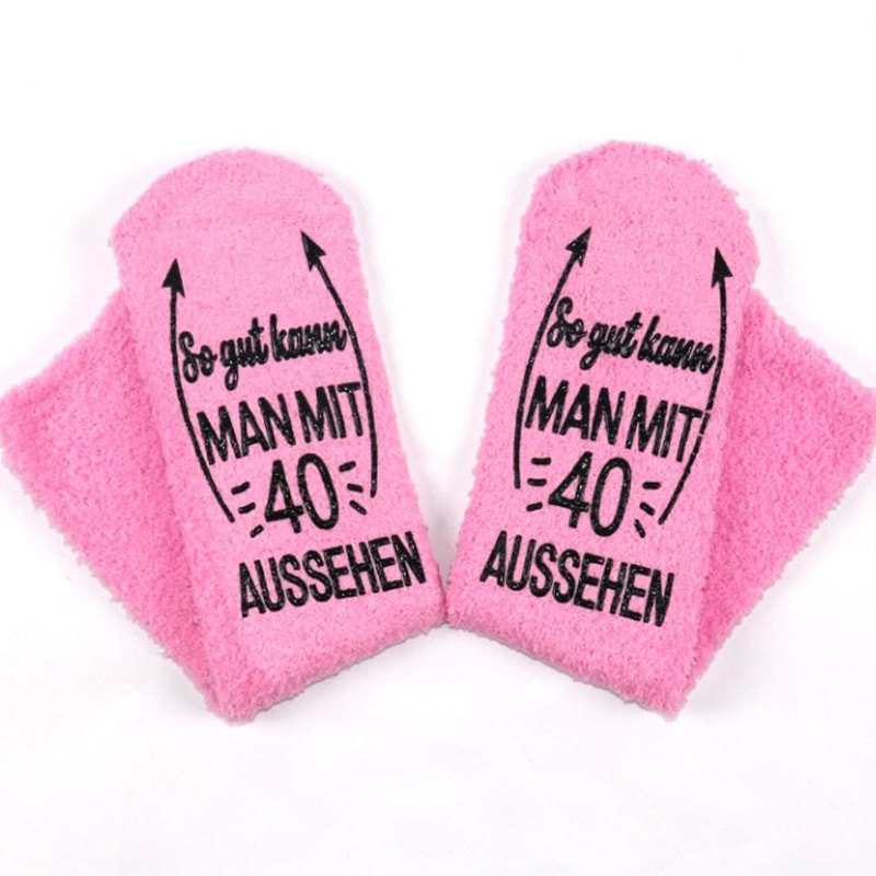 Meias adesivas de agulha grossa de veludo coral Meias adesivas de agulha grossa de veludo coral
