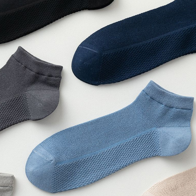 Meias de barco de malha de algodão Meias de barco de malha de algodão