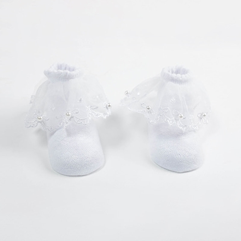 Meias de renda de renda de pérola malha Meias de renda de renda de pérola malha